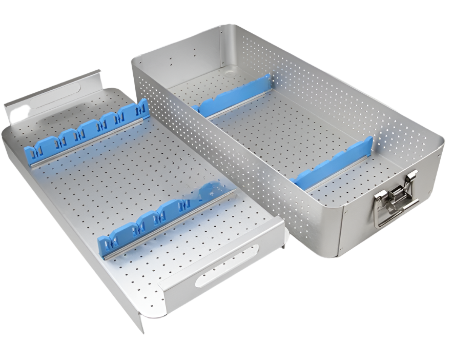 Caixa de Instrumentos Laparoscópicos 540 x 250 x 100 mm