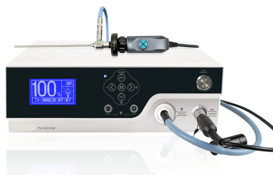 Endoscopia FHD 1080P com sistema de fonte de luz