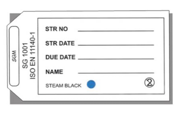 Single use paper label