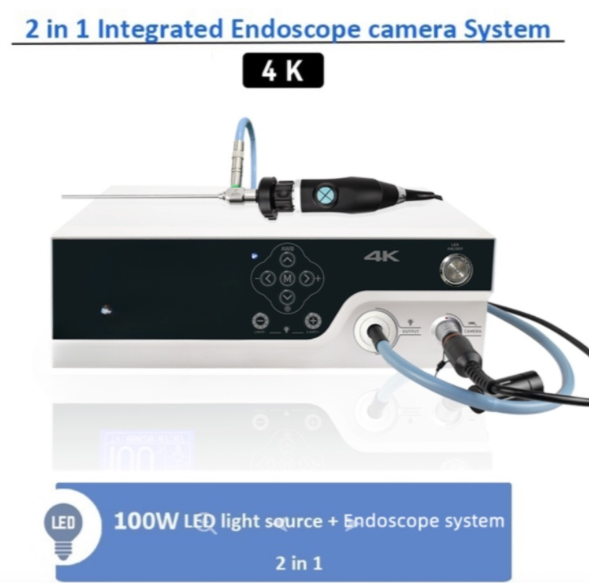 Endoscopia 4K com sistema de fonte de luz